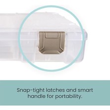 Storemax Floss Finder Bölmeli 10,75 Inç x 7,375 Inç x 4,4 ° cm Yarı Saydam, Akrilik, Çok Renkli