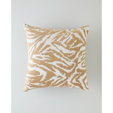 English Home Zebra Dekoratif Kırlent 45x45 cm Açık Kahverengi