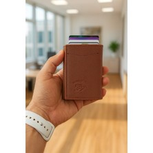 Newish Polo Rfid Özellikli Patlı Mekanizmalı Cüzdan Kartlık -Dokulu Suni Deri