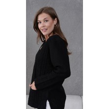 Fresh Moda Kadın Anne Büyük Beden Zincir Çiçek Motifli Hırka