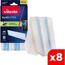  Vileda 8 Paket H2PRO %100 Mikrofiber Yedek Mop
