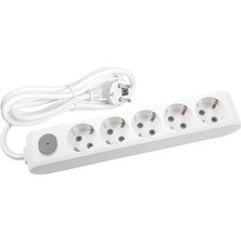 Storemax Pack Multi-Let 5li Anahtar-Topraklı Kablolu Ç.k 1m Priz