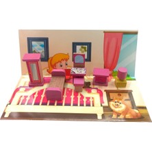 Empressco Renkli Ahşap Minyatür Kız Çocuk Odası Seti, Minik Prensesler Için Hayal Dünyası