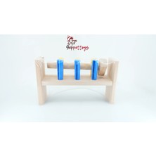 Empressco Renkli Ahşap Altılı Çak-Çak Oyunu, Eğlenceli ve Öğretici Aile Oyunu