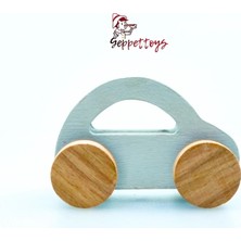 Empressco Ahşap Oyuncak Araba, Şık Gri Renk, Çocuklar Için Güvenli ve Eğlenceli Seçim