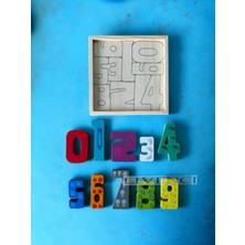 Empressco Çok Renkli Ahşap Sayılar Puzzle, Eğlenceli ve Öğretici Oyun Seti