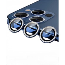 Kılıf House Iphone Uyumlu Parlak Taşlı Kamera Lens Koruyucu