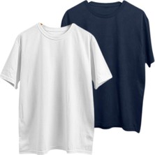 Triya Wear Studio 2'li Unisex Basic Tshirt