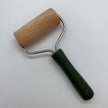 Empressco Haki Ahşap Saplı Rulo, Şık ve Dayanıklı Doğal Ahşap Tasarım Ürünü