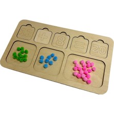 Empressco Matematik Öğrenme Seti, Ahşap Işlem Tahtası, Toplama ve Karşılaştırma, Büyük Küçük Kavramı