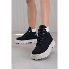 GZ504  Model 3  cm Tabanlı Yeni Sezon Kısa Bot Sıyah