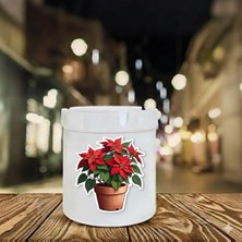 Sartre Art Çiçeklerim Baskılı Porselen Söndür-At Kokusuz Küllük Kül Tablası