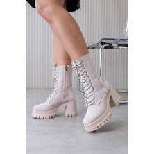 Davos Model 5 cm Topuklu Yeni Sezon Postal Bot Ten.suet