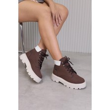 GZ504  Model 3  cm Tabanlı Yeni Sezon Kısa Bot Kahve