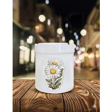 Sartre Art Papatyamm Baskılı Porselen Söndür-At Kokusuz Küllük Kül Tablası