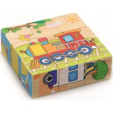 Empressco Ahşap Küp Bulmaca, Eğlenceli ve Öğretici Oyun Seti