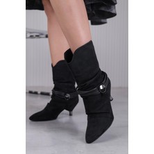 Esto  Model 5 cm Topuklu Yeni Sezon Kısa Bot Çizme Sıy.suet