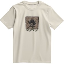 Zaytoon Unisex Kısa Kollu Mozaik Filistin ve Zeytin Dalı Baskılı Tişört S - 2xl T300028