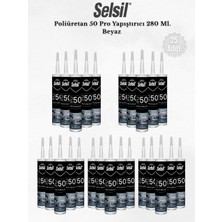 Selsil Poliüretan Mastik Beyaz 280 Ml. - 25 Adet
