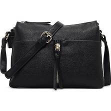 Derimod Kadın Siyah Uzun Askılı Çapraz Çanta 25ABD251218