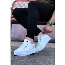 Colezium Beyaz Kalın Taban Casual Erkek Ayakkabı