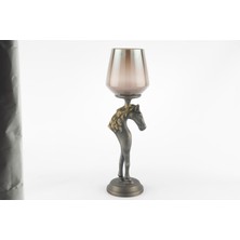 Mikasa Moor Smoke Uzun At Figürlü Mumluk 12X41 cm