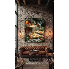 Özkacar Group Pizza Yapan Işciler  Ev Duvar Salon Restorant Cafe Dükkan Dekarasyon Kanvas Tablo