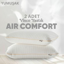 Pillow Market Tombul Ortopedik Visko Yastık [hava Kanallı] Air Comfort Cilt Dostu Konforlu Uyku Yastığı