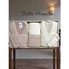 Bella Home 8 Parça Su Yolu Aile Bornoz Seti