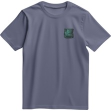 Zaytoon Unisex Kısa Kollu Güvercin ve Antik Kolaj Baskılı Tişört S - 2xl T300032