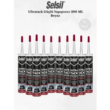 Selsil Ultratack Güçlü Yapıştırıcı Beyaz 290 Ml. - 10 Adet
