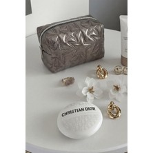 Bahels Platin Yıldız Makyaj Çantası Şık ve Pratik Kullanım için Gündüz ve Gece Uygun