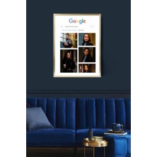 Kişiye Özel Çerçeveli Google Metal Poster Tablo