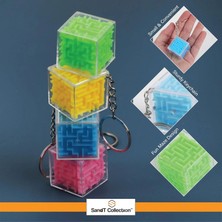 LRS Store Mini Labirent Küp Anahtarlık- 3D Zeka Oyunu Bulmaca Stres Atıcı Çocuk Parti Hediyesi