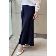 Sentez 5457 Luna Saten Volanlı Etek