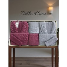 Bella Home 8 Parça Su Yolu Aile Bornoz Seti