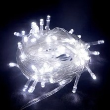 Ett 10m 100 LED Boncuk Lamba Beyaz Işık