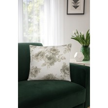 Premier Home Duck Yaprak Kırlent Kılıfı Bej Gri V1 45X40