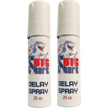 Murays Big Shark Del.ay Erkeklere Zamanlayıcı Yeni Formülü Bakım ve Masaj Sprayı 25 cc x 2 Adet