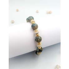 Stella Fortis Doğal Taşlı Altın Detaylı Kadın Bileklik | Sf Signature Serisi