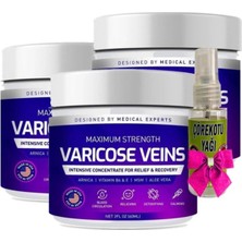 Murays Süper Varicose Veins Purple Bakım Kremi 100 ml x 3 Adet + Çörek Otu Yağı 30 ml