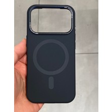 Iphone 17 Pro Uyumlu Magsafe Şarj Destekli Içi Kadife Silikon Kılıf Magsafe Uyumlu Telefon Kılıfı