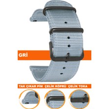  18mm-20mm-22mm-24mm saatlerle uyumlu premıum nato kumaş tekstil saat kordonu kayışı f39cldb-t