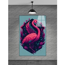 Flamingo Kuşu Cam Tablo Ev Dekorasyon,balkon Dekorasyonu,dekoratif,duvar Tablo,mutfak Tablo