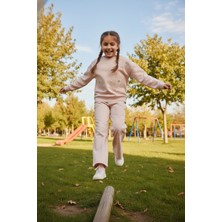 FullaModa Yıldız Nakışlı 2 Li Kız Çocuk Takım