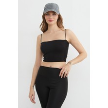 FullaModa Basic Ip Askılı Kaplı Büstiyer