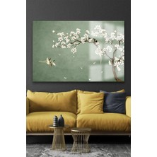 Ultra Canlı Renkler Açan Çiçek Tasarımı Lüks Kırılmaz Cam Tablo 4mm Ev Iş Yeri Ofis Hediyesi Tablo