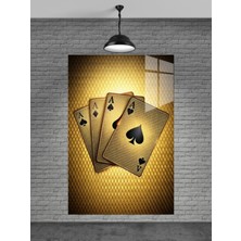 Poker Kartları Cam Tablo Ev Dekorasyon,balkon Dekorasyonu,dekoratif,duvar Tablo,mutfak Tablo