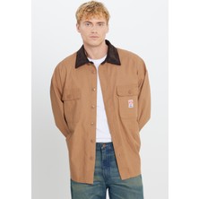 Wrangler %100 Pamuk Oversize Gömlek Yaka Cepli Ceket