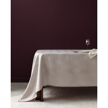 Madame Coco Mayenne Masa Örtüsü - Açık Gri - 160X230 cm